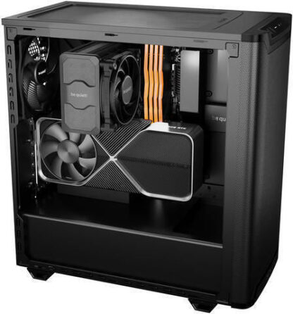 Be Quiet Pure Base 501 Midi Tower Κουτί Υπολογιστή με Πλαϊνό Παράθυρο Airflow Window Black