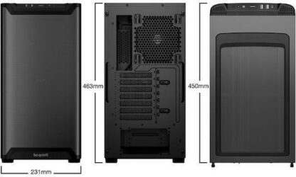 Be Quiet Pure Base 501 Midi Tower Κουτί Υπολογιστή με Πλαϊνό Παράθυρο Airflow Window Black