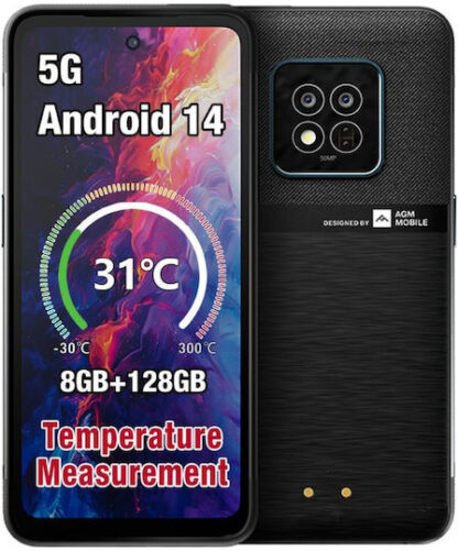 AGM X6 5G Dual SIM (8GB/128GB) Μαύρο
