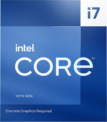 Intel Core i7-13700F 2.1GHz Επεξεργαστής 16 Πυρήνων για Socket 1700 σε Κουτί με Ψύκτρα