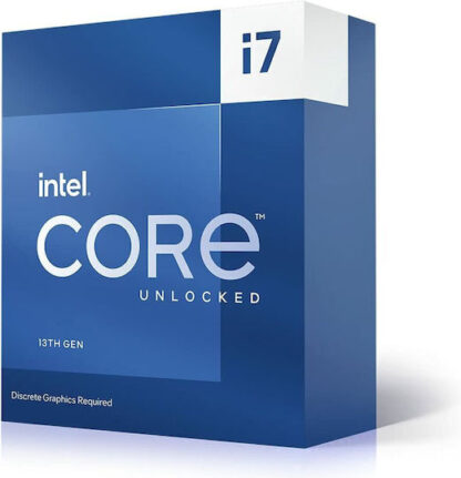 Intel Core i7-13700F 2.1GHz Επεξεργαστής 16 Πυρήνων για Socket 1700 σε Κουτί με Ψύκτρα