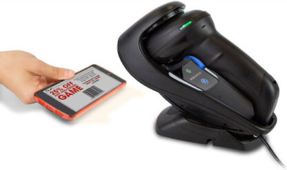 Datalogic GM4500 Scanner Χειρός Ασύρματο με Δυνατότητα Ανάγνωσης 2D και QR Barcodes Κωδικός: GM4500-BK-433K1