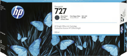HP 727 Γνήσιο Μελάνι Εκτυπωτή InkJet Matte Μαύρο (C1Q12A)