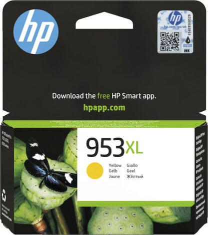 HP 953XL Γνήσιο Μελάνι Εκτυπωτή InkJet Κίτρινο (F6U18AE)