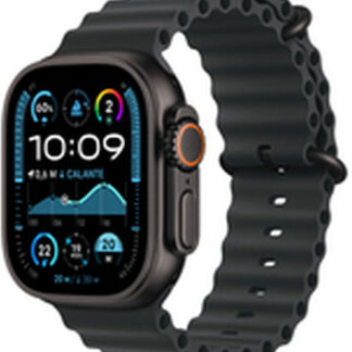 Apple Watch Ultra 2 2024 Titanium 49mm Αδιάβροχο με eSIM και Παλμογράφο (Black με Black Titanium Milanese Loop - Medium)