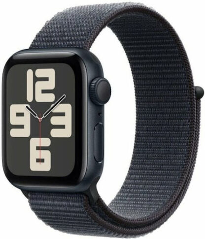 Apple Watch SE 2024 Aluminium 40mm Αδιάβροχο με Παλμογράφο (Midnight με Ink Sport Loop)