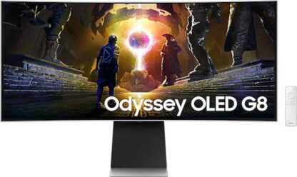 Samsung Odyssey G8 OLED HDR Curved Gaming Monitor 34" QHD 3440x1440 175Hz με Χρόνο Απόκρισης 0.03ms GTG