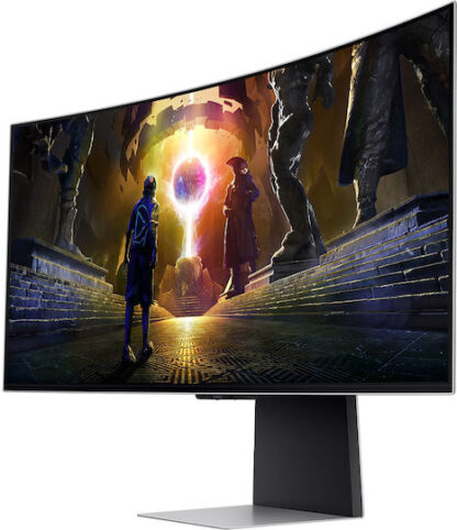 Samsung Odyssey G8 OLED HDR Curved Gaming Monitor 34" QHD 3440x1440 175Hz με Χρόνο Απόκρισης 0.03ms GTG