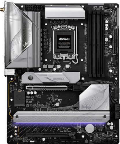 ASRock B860 LiveMixer WIFI Motherboard ATX με Intel 1851 Socket