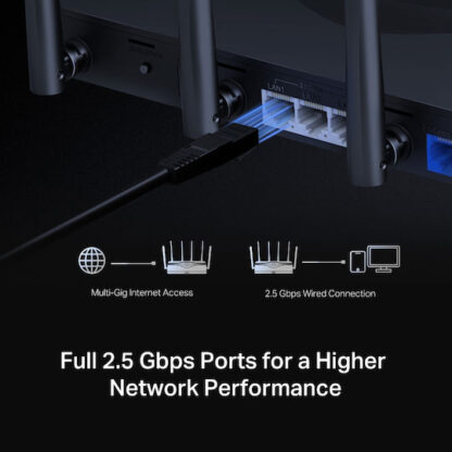 Mercusys MR47BE Ασύρματο Router Wi‑Fi 7 με 4 Θύρες Ethernet