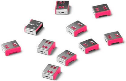 SmartKeeper UL03P1PK 10 x USB A-Port APort Blockers without Lock Key Basic Pink SLSART-0019 SLSART0019 (SLSART-0019)