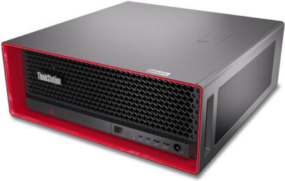 Lenovo ThinkStation P5 Intel Xeon W w5-2445 32 GB DDR5-SDRAM 512 GB SSD Windows 11 Pro for Workstations Tower Workstation Black  Red