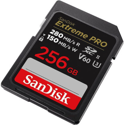 Sandisk Extreme Pro SDXC 256GB Class 10 V60 UHS-II με αντάπτορα