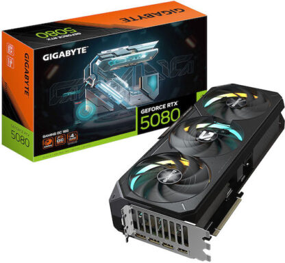 GIGABYTE GeForce RTX 5080 GAMING OC 16G Graphics Card - 16GB GDDR7  256bit  PCI-E 5.0  2730MHz Core Clock  3 x DisplayPort  1 x HDMI  GV-N5080GAMING OC-16GD