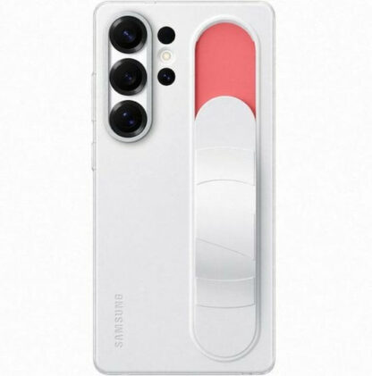 Samsung Standing Grip Back Cover Σιλικόνης με Λουράκι Ανθεκτικό Λευκό (Galaxy S25 Ultra) Κωδικός: EF-GS938CWEGWW