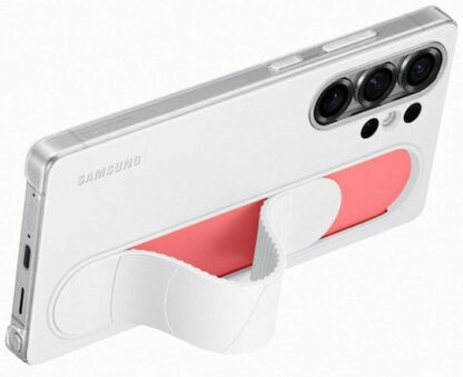 Samsung Standing Grip Back Cover Σιλικόνης με Λουράκι Ανθεκτικό Λευκό (Galaxy S25 Ultra) Κωδικός: EF-GS938CWEGWW