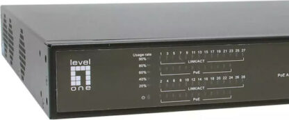Level One FGP-2831 Unmanaged L2 PoE+ Switch με 24 Θύρες Gigabit (1Gbps) Ethernet και 2 SFP Θύρες