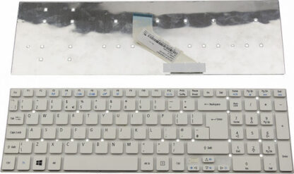 Πληκτρολόγιο Laptop Keyboard Acer Aspire 5830 5755 V3-571g V3-731 V3-771g V3-772 E1-522 E1-530 E1-532 E1-570 E1-572 E5-571 Es1-512 Es1-711 Tmp256 White Without Frame Uk Nk.i1713.0a0 Pk130n41b08 Mp-10k36gb-6984w