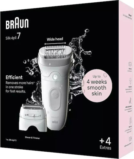 Braun Braun Silk-Epil 7 Αποτριχωτική Μηχανή Epilator για Σώμα & Μπικίνι SE7041 Braun Braun Silk-Epil 7 Αποτριχωτική Μηχανή Epilator για Σώμα & Μπικίνι SE7041