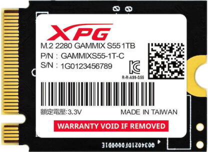 ADATA SSD GAMMIX S55 1TB Gen 4x4 2230