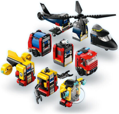 Lego City Helicopter, Fire Engine & Submarine για 7+ Ετών 874τμχ Κωδικός: 60462