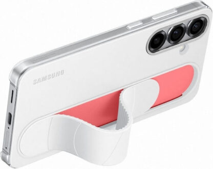 Samsung Standing Grip Back Cover Σιλικόνης Λευκό (Galaxy S25+) Κωδικός: EF-GS936CWEGWW