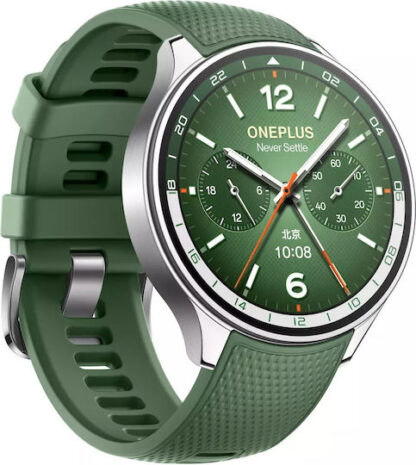 OnePlus Watch 2R Stainless Steel 47mm με Παλμογράφο (Πράσινο)