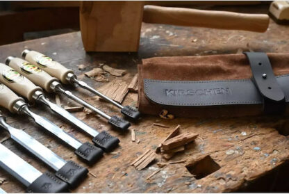 Kirschen Firmer Chisel Set 6pcs. Leather Bag 6-10-12-16-20-26