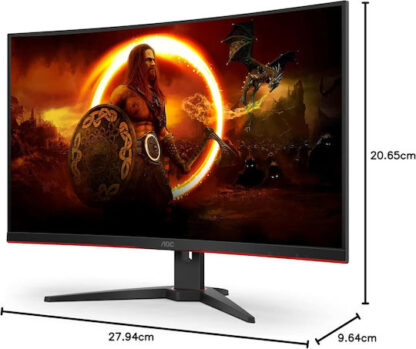 AOC C32G2ZE VA Curved Gaming Monitor 31.5" FHD 1920x1080 240Hz με Χρόνο Απόκρισης 4ms GTG