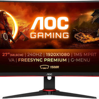 AOC CQ27G2S VA HDR Curved Gaming Monitor 27" QHD 2560x1440 165Hz με Χρόνο Απόκρισης 4ms GTG