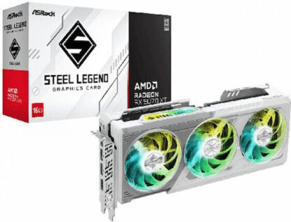 ASRock Radeon RX 9070 XT 16GB GDDR6 Steel Legend Κάρτα Γραφικών Κωδικός: 90-GA5DZZ-00UANF