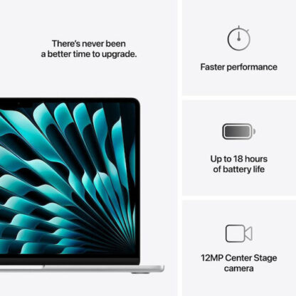Apple MacBook Air 13.6" Retina Display (M4-10‑core/16GB/256GB SSD) Silver (DE Keyboard)