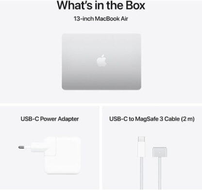 Apple MacBook Air 13.6" Retina Display (M4-10‑core/16GB/256GB SSD) Silver (DE Keyboard)