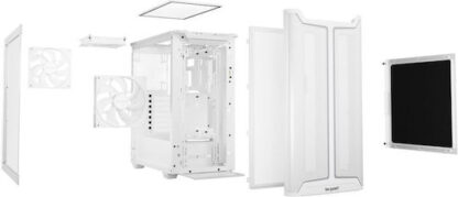 Be Quiet Pure Base 501 DX Gaming Midi Tower Κουτί Υπολογιστή με Πλαϊνό Παράθυρο και RGB Φωτισμό Λευκό