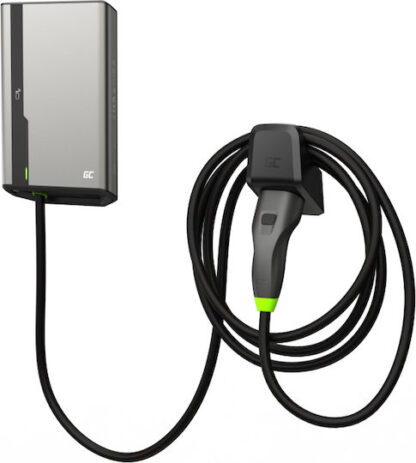 Green Cell Επιτοίχιος Μονοφασικός Σταθμός Φόρτισης 22kW με Ενσωματωμένο Καλώδιο Type 2 (EVGC021B2275)