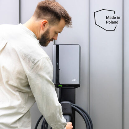 Green Cell Επιτοίχιος Μονοφασικός Σταθμός Φόρτισης 22kW με Ενσωματωμένο Καλώδιο Type 2 (EVGC021B2250)