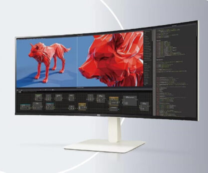 LG 38BR85QC-W Ultrawide IPS Curved Monitor 38" QHD 3840x1600 με Χρόνο Απόκρισης 1ms GTG