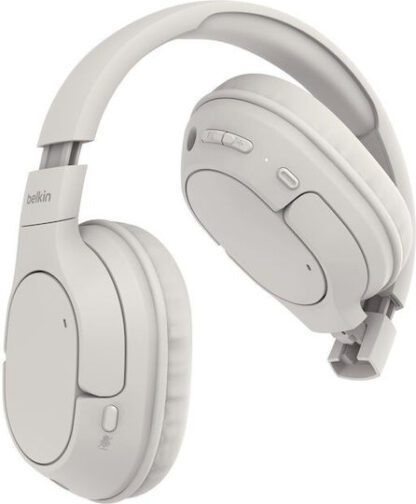 Belkin SoundForm Surround Ασύρματα / Ενσύρματα Over Ear Ακουστικά και Quick Charge Sand AUD009HQSA