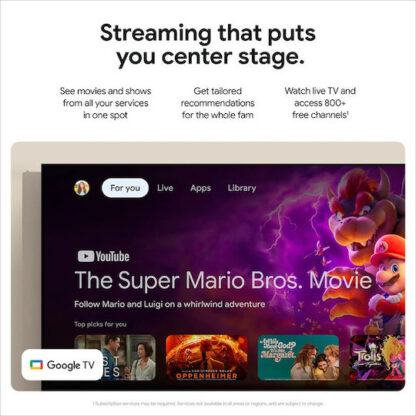 Google Media Player Google Tv Streamer 4k Bluetooth Wi-fi Android Tv 32 Gb Voice Control Remote White