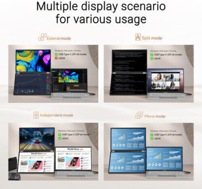 Asus ZenScreen Fold OLED MQ149CD OLED HDR Φορητό Monitor 14" FHD 1920x1200