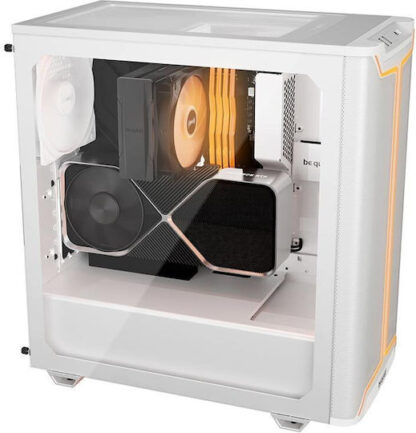 Be Quiet Pure Base 501 DX Gaming Midi Tower Κουτί Υπολογιστή με Πλαϊνό Παράθυρο και RGB Φωτισμό Λευκό