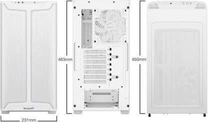 Be Quiet Pure Base 501 DX Gaming Midi Tower Κουτί Υπολογιστή με Πλαϊνό Παράθυρο και RGB Φωτισμό Λευκό