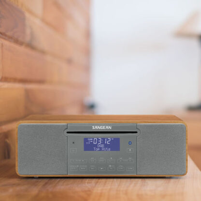 Sangean Ηχοσύστημα 2.0 DDR-47BT DDR-47BT 14W με CD / Digital Media Player και Bluetooth Καφέ