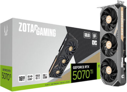 Zotac GAMING GeForce RTX 5070 Ti SOLID SFF OC NVIDIA 16 GB GDDR7