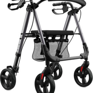 Four-wheel walker with seat function