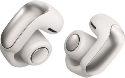 Bose Ultra Open Earbuds Bluetooth Handsfree Ακουστικά με Αντοχή στον Ιδρώτα και Θήκη Φόρτισης White Smoke