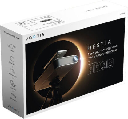 Vaonis Hestia Ρομποτικό Τηλεσκόπιο με Υποδοχή για Smartphone Camera Κατάλληλο για Αρχάριους Solar Pack