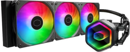 CoolerMaster MasterLiquid 360 Core II Υδρόψυξη Επεξεργαστή Τριπλού Ανεμιστήρα 120mm για Socket 1700/1200/115x με ARGB Φωτισμό Λευκή
