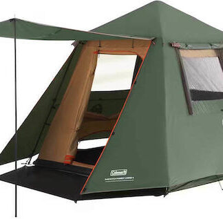 Coleman Darwin 4 Plus Blackout Χειμερινή Σκηνή Camping Igloo Πράσινη για 4 Άτομα 340x270x140εκ. Κωδικός: 2209451