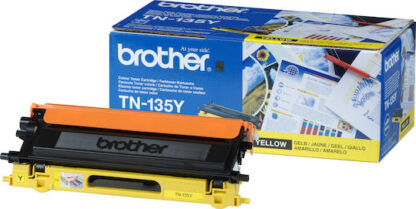 Brother TN-135Y Γνήσιο Toner Laser Εκτυπωτή Κίτρινο High Capacity 4000 Σελίδων (TN-135Y)